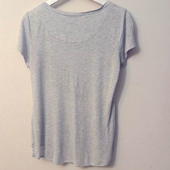 Karen Millen Gray Studded Pocket Short Sleeve T Shirt Size 10 - Picture 7 of 7